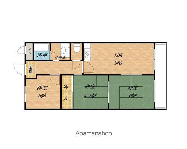 パークロイヤル(3LDK/3階)の間取り写真