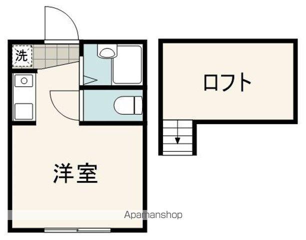 プラザドゥエルフ(ワンルーム/2階)の間取り写真