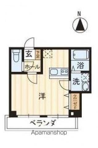 ファミール宮内(1K/2階)の間取り写真