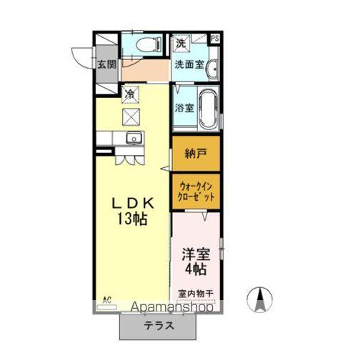 MSパークス(1LDK/2階)の間取り写真