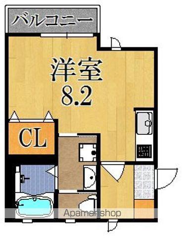 アーバンライフ西大寺(ワンルーム/2階)の間取り写真