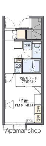 レオパレスきらり(1K/1階)の間取り写真