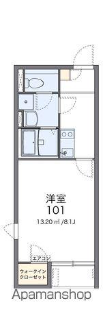 レオネクスト北沢(1K/2階)の間取り写真