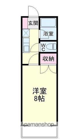 ロイヤルロード(1K/1階)の間取り写真