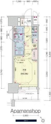 プレサンス新栄リベラ(1K/15階)の間取り写真