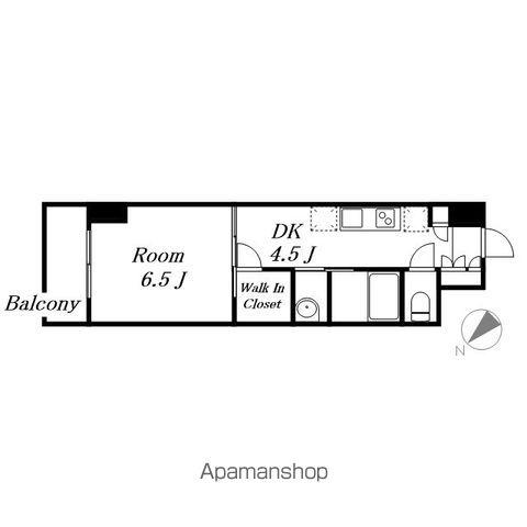 エステムコート名古屋グランツ(1DK/9階)の間取り写真