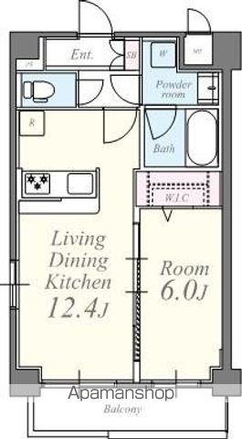 ヴィオラコート(1LDK/1階)の間取り写真