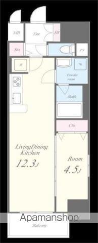 ファンファーレKOGANE(1LDK/14階)の間取り写真