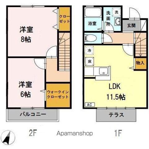 クレールメゾン(2LDK)の間取り写真