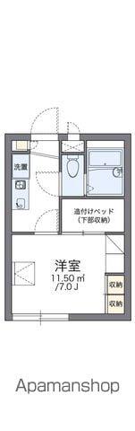レオパレス植草(1K/2階)の間取り写真