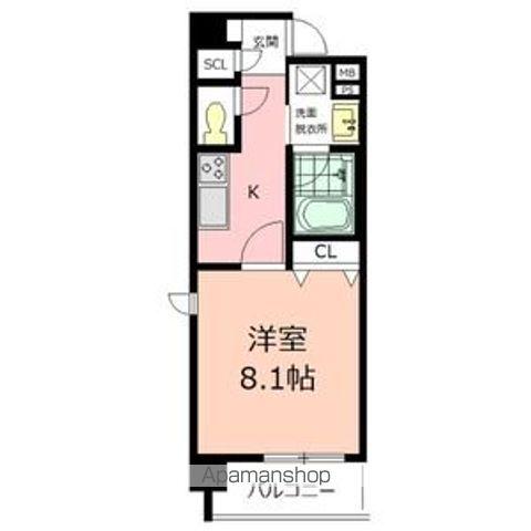 COURT MARIAGE(1K/1階)の間取り写真