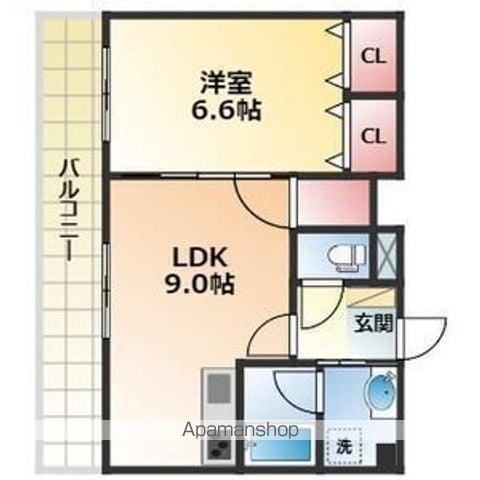 グランドハイツ豊山Ⅱ(1LDK/5階)の間取り写真
