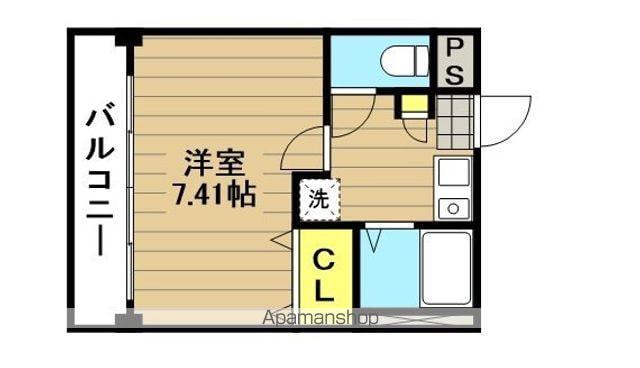 フラバンジェノール(1K/2階)の間取り写真