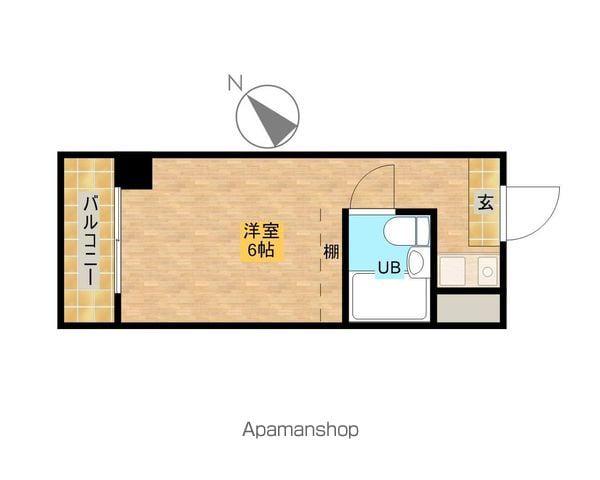 クボタビル(ワンルーム/3階)の間取り写真