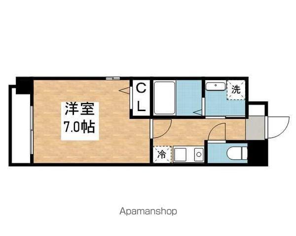 マルシェ瑞穂(1K/4階)の間取り写真