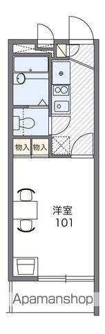 レオパレスピーフス(1K/2階)の間取り写真