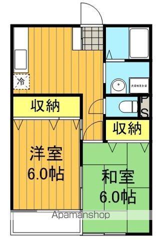 ミレニアム・Y(2K/2階)の間取り写真