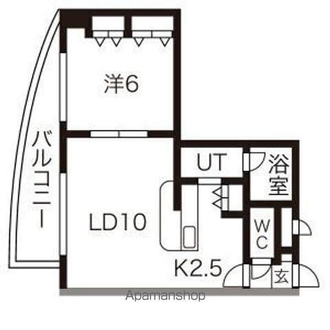 さんぱちBLDI(1LDK/9階)の間取り写真
