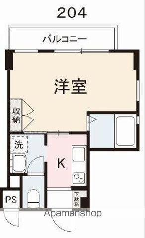 コリドールシュッド(ワンルーム/2階)の間取り写真