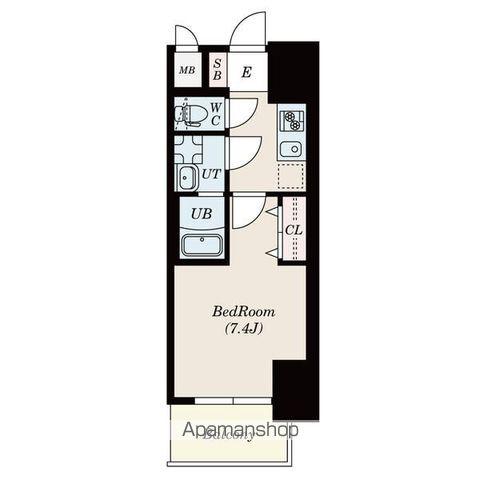 S-RESIDENCE堀田ノース(1K/11階)の間取り写真