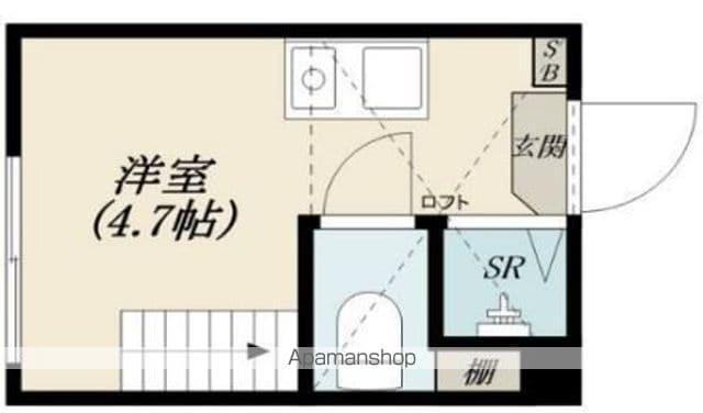 ハーモニーテラス野方(ワンルーム/2階)の間取り写真