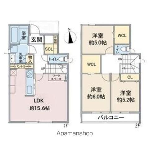 ガイドウエイ志段味 砂田橋駅 バス乗車時間：17分 吉根バス停で下車 徒歩5分 2階建 新築(3LDK)の間取り写真