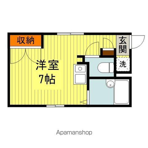マンスリー福岡空港(ワンルーム/1階)の間取り写真