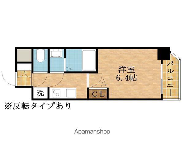 ALIVIS都島北通(1K/5階)の間取り写真