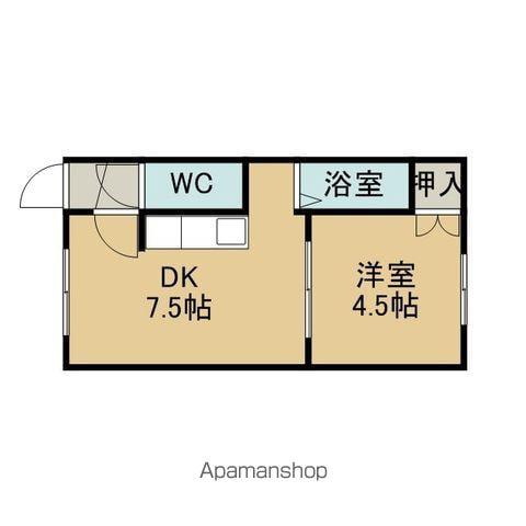 アルフェ千歳(1DK/1階)の間取り写真
