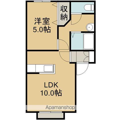 サンヴァレイ神山(1LDK/2階)の間取り写真