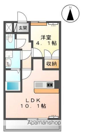 トゥインクルⅡ(1LDK/1階)の間取り写真