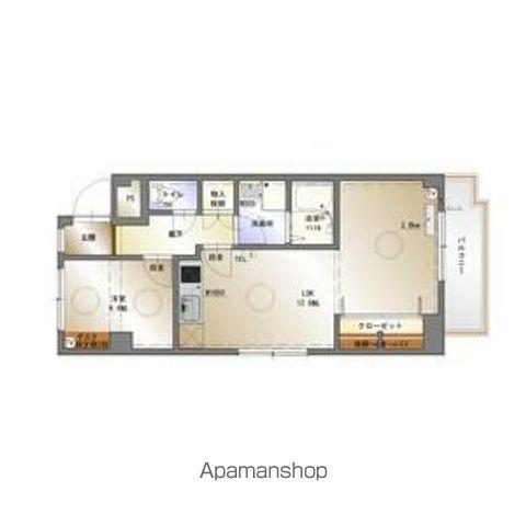 ファミール荒江(1LDK/2階)の間取り写真