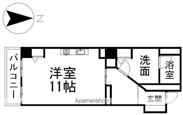 丸の内セントラルハイツ(ワンルーム/5階)の間取り写真