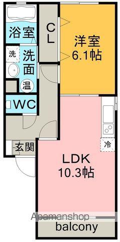 ペルゴレーズ(1LDK/2階)の間取り写真
