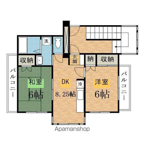 宮崎マンション(2DK/3階)の間取り写真