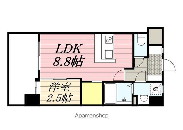 ザ シダーハウス バイ サヴォイ(1LDK/4階)の間取り写真