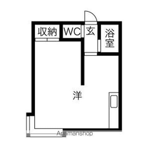パレロワイヤルN7(1DK/2階)の間取り写真