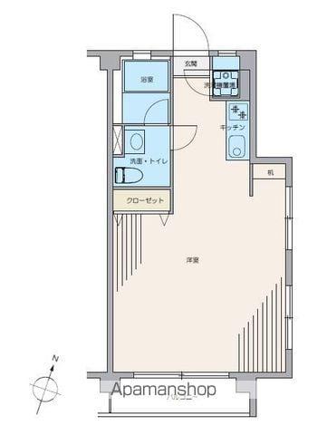 ザ オルタナ アパート(ワンルーム/4階)の間取り写真