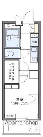 レオパレス広白岳(1K/1階)の間取り写真