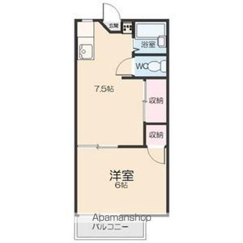 ハイツ月(2K/1階)の間取り写真