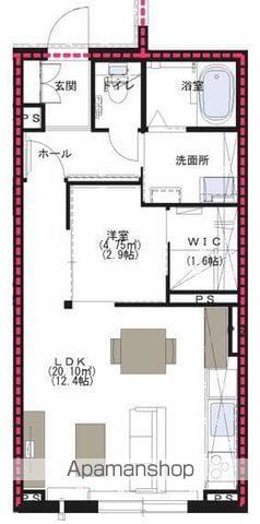 PONTEもりまつ(1LDK/1階)の間取り写真
