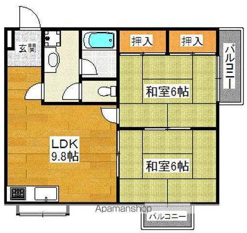ベルメゾン(2LDK/3階)の間取り写真