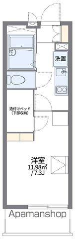 レオパレスノザンファンⅡ(1K/3階)の間取り写真