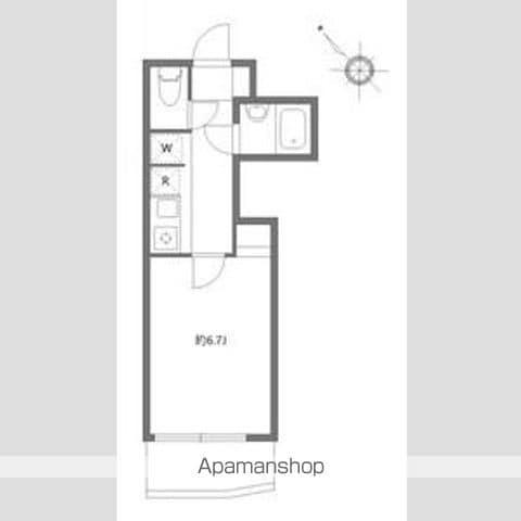 エルスタンザ中野新井(1K/2階)の間取り写真