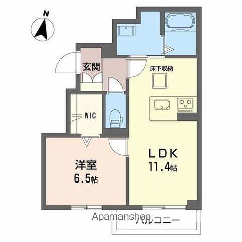 マリソルエム(1LDK/1階)の間取り写真