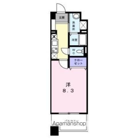 S-FORT浄心(1K/7階)の間取り写真