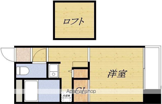 フォレスタ山手町(1K/2階)の間取り写真