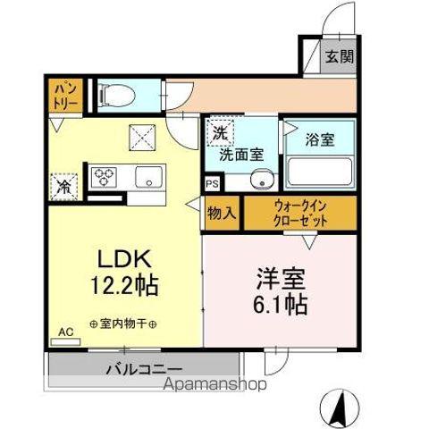 プレジャー西荘(1LDK/1階)の間取り写真