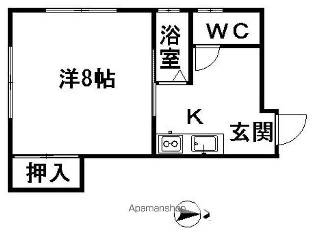 ハイツ前田(1K/2階)の間取り写真