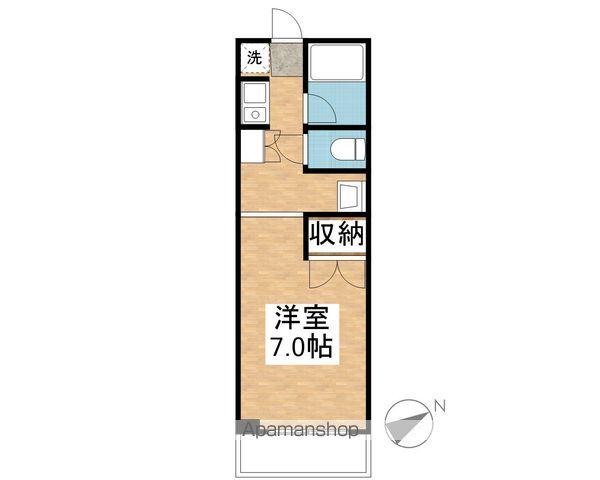 コンフォート(1K/2階)の間取り写真